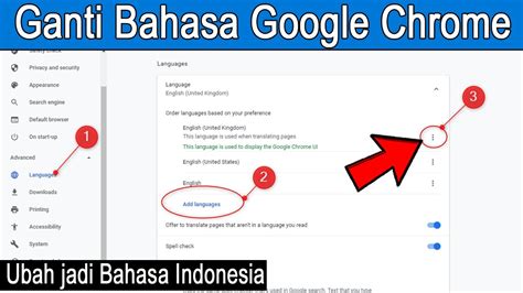 Cara Ganti Bahasa Google